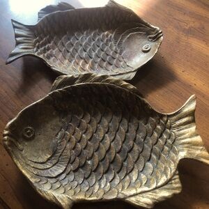 MCM Brass Fish Trinket Tray